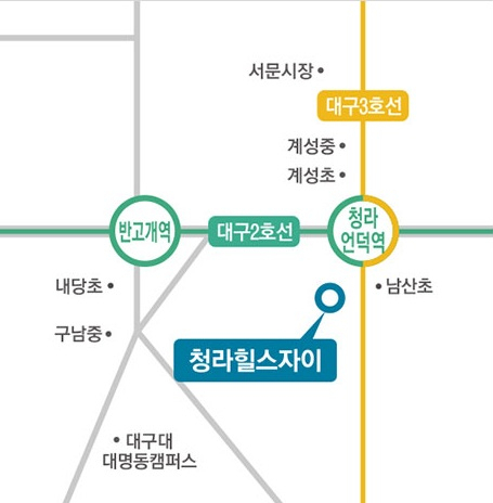 청라힐스자이 약도