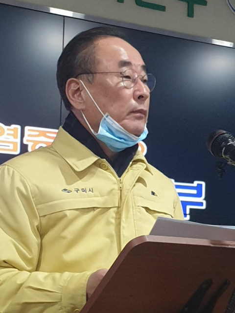 2018년 지방선거에서 경북 구미에 더불어민주당 후보로 나서 당선된 장세용 구미시장. 전병용 기자