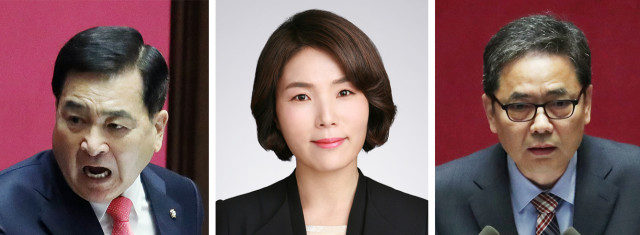 왼쪽부터 심재철, 전희경, 곽상도 미래통합당 의원. 매일신문 DB