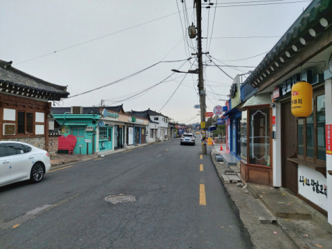 코로나19 여파로 관광객이 사라진 황리단길. 경주시 제공