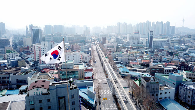 101주년이었던 지난해 3.1절을 맞은 날의 오후 대구 도심의 풍경. 매일신문 DB