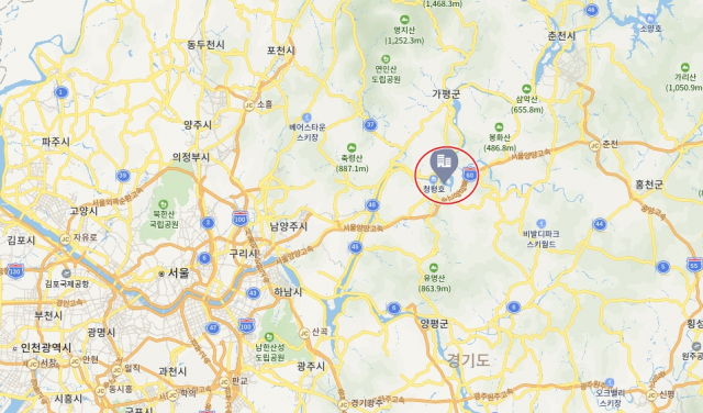 신천지 교주 이만희 씨가 2일 오후 3시 기자회견을 열기로 한 경기도 가평군 소재