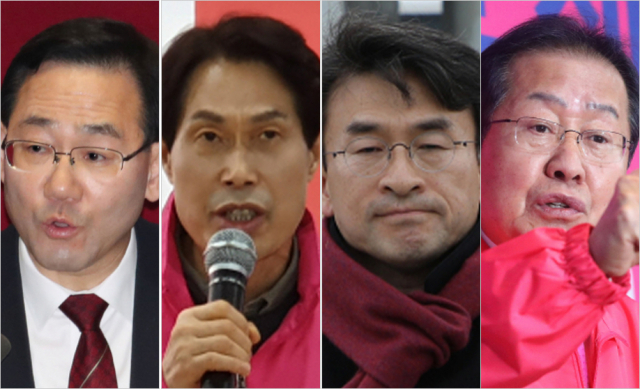 (왼쪽부터)주호영 이진훈 정상환 홍준표