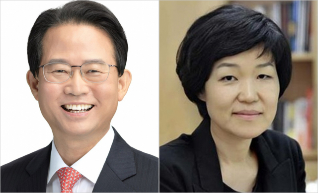 (왼쪽부터)류성걸 이진숙