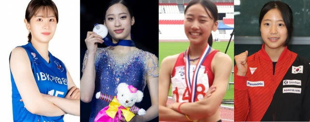 ▲ 김현정, 유영, 양예빈, 신유빈 선수