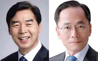 (왼쪽부터) 오중기, 허대만 후보