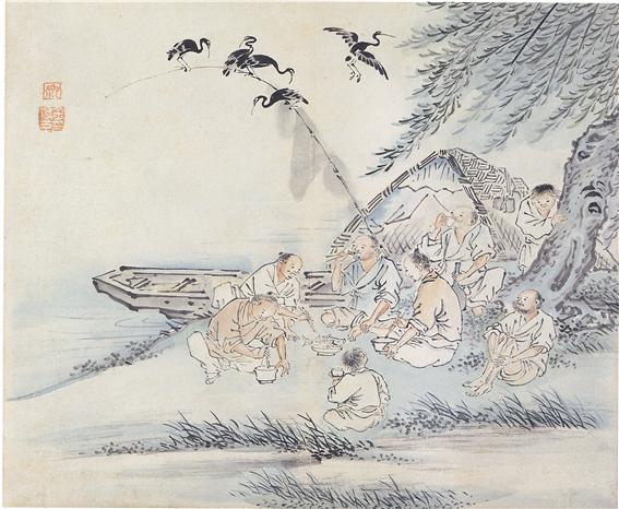 종이에 담채, 22.4×27㎝, 간송미술문화재단 소장