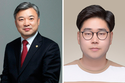 경북 안동지역 보궐선거에서 당선된 안동시 제2선거구 경북도의원 권광택 당선인(왼쪽)과 안동시의회 바 선거구 윤종찬 당선인. 선관위 제공