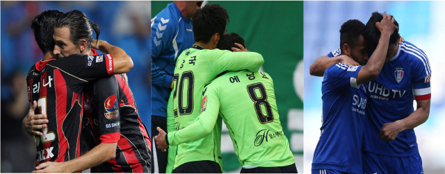 몰리나-데얀, 이동국-에닝요, 산토스-염기훈 프로축구연맹 제공.