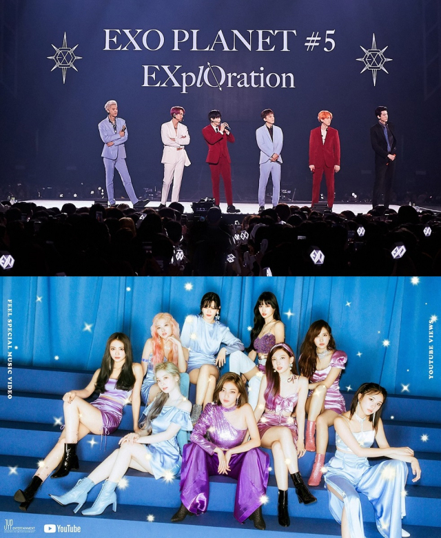 ▲ 엑소(EXO)·트와이스(TWICE)