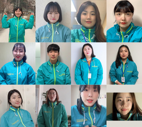 청년 서포터즈가 각자의 개성과 각오를 담아 문화엑스포로 보낸 자기소개 영상 캡쳐. 문화엑스포 제공