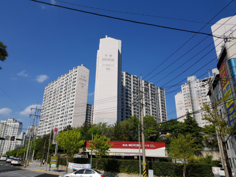 포항시 북구 두호동 우방신천지타운 아파트 전경. 배형욱 기자