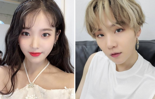▲ 아이유, 방탄소년단 슈가