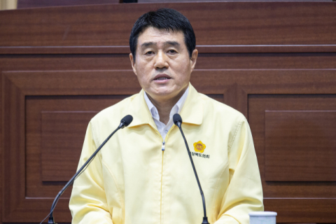 박영환 경북도의원이 6일 제315회 임시회 제1차 본회의 도정질문에 나서 발언하고 있다. 경북도의회 제공