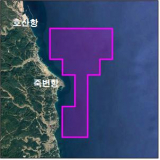 울진 근해 해안조사구역도