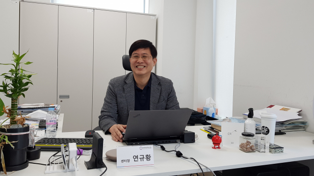 13일 오전 대구창조경제혁신센터에서 만난 연규황 센터장. 채원영 기자