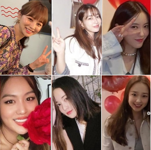 ▲ 임블리 임지현, 이민정, 효민, 김희정, 이주연, 손연재