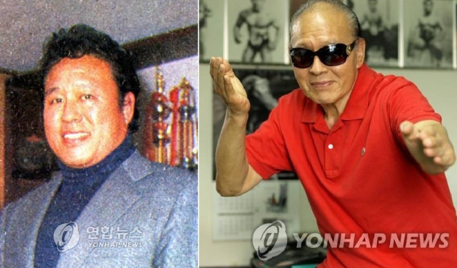▲ 프로레슬러로 활약할 당시 고인의 모습(왼), 