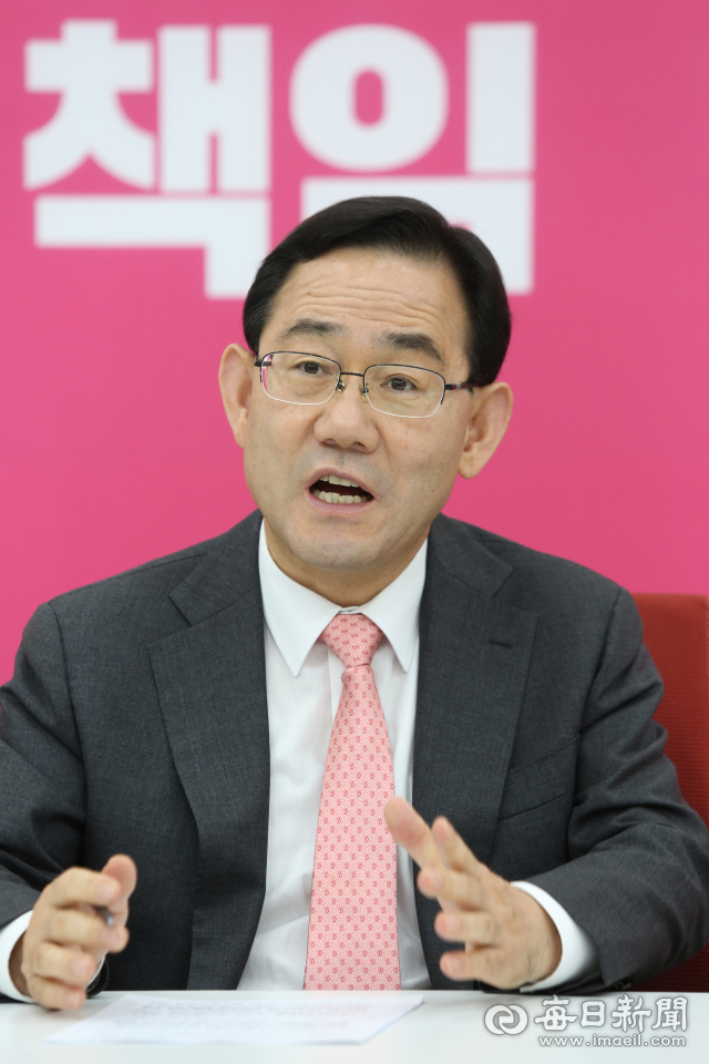 주호영 미래통합당 원내대표. 이무성 객원기자