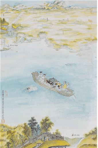 마에 담채, 74.5×50㎝, 개인 소장