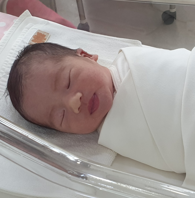 손아름(35)‧이은규(35) 부부 첫째 아들 꽃복이(3.2kg) 5월 25일 출생