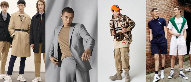 (왼쪽부터) 몽클레르, H＆M, 에이프, 헤지스 각각 제공.