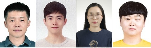 왼쪽부터 부터 DGIST 최정현, 노현철, 주빛나, 정민석 박사과정생. DGIST 제공