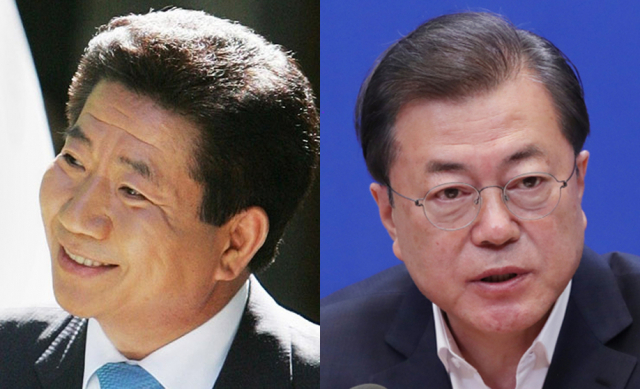 고(故) 노무현 전 대통령(왼쪽), 문재인 대통령. 매일신문 DB