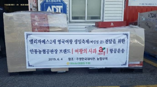 경북 안동농협이 지난 2019년 엘리자베스2세 영국여왕의 생일상에 안동사과 500kg을 여왕관저인 런던 버킹엄궁으로 보냈다. 유교문화가 강하게 남아있는 안동에서 볼 수 있는 현대판 진상인 셈이다. 매일신문DB