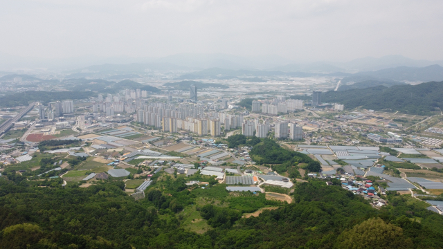 노고봉에서 바라본 김천혁신도시