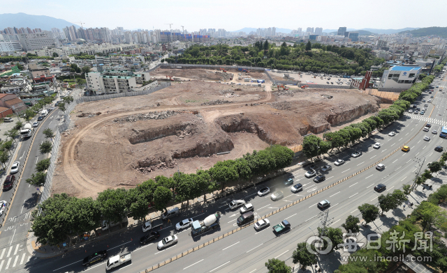 23일 대구 동구 신암동 신암재정비촉진지구 내 들어서는 대단지 아파트