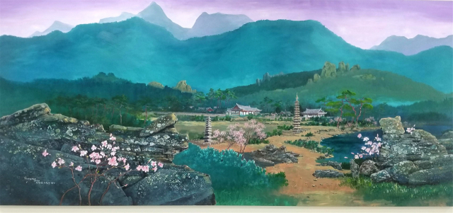 묘향산 보현사. 여영난 작