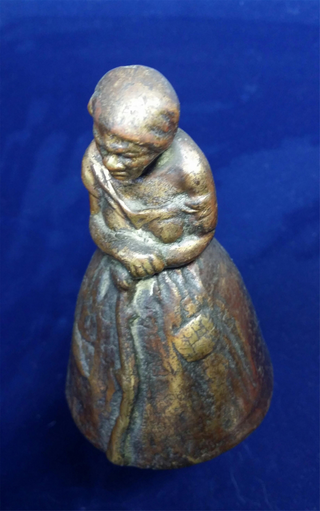 사라 바세트 청동 종, 1900년경, 미국, 10cm