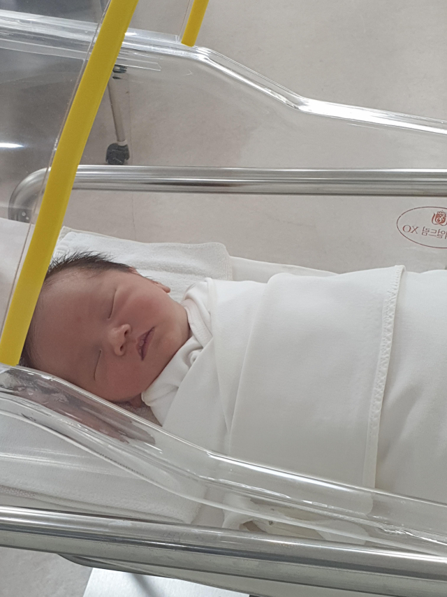 시내숙(34)‧우민구(38) 부부 넷째 아들 건강이(3.6kg) 6월 12일 출생