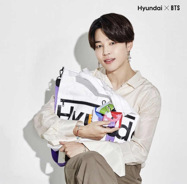 사진. 방탄소년단 지민 / 현대라이프스타일 인스타그램