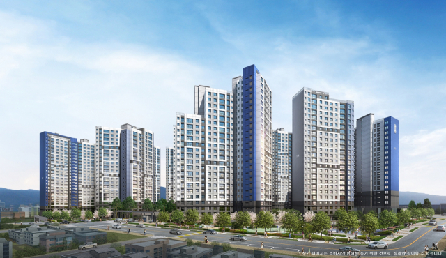 이달 중 분양하는 대구 동구 더샵 디어엘로는 1,190세대 대단지다. 포스코 건설 제공