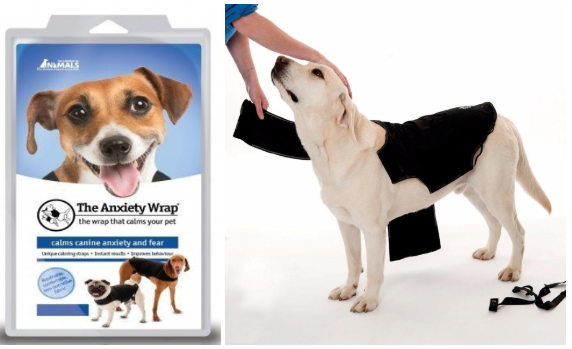 Anti -Anxiety wraps(불안감 해소용 매듭)을 상품화한 조끼 제품(상품명:Anxiety Wrap). Thundershirt(썬더셔츠)라고 부르기도 한다. anxietywrap.com 제공.