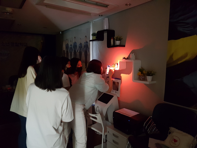 대구수성청소년경찰학교에서 강동고 학생들이 