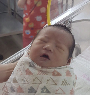 조진희(30)‧우동근(36) 부부 첫째 아들 제리(3.6kg) 6월 26일 출생