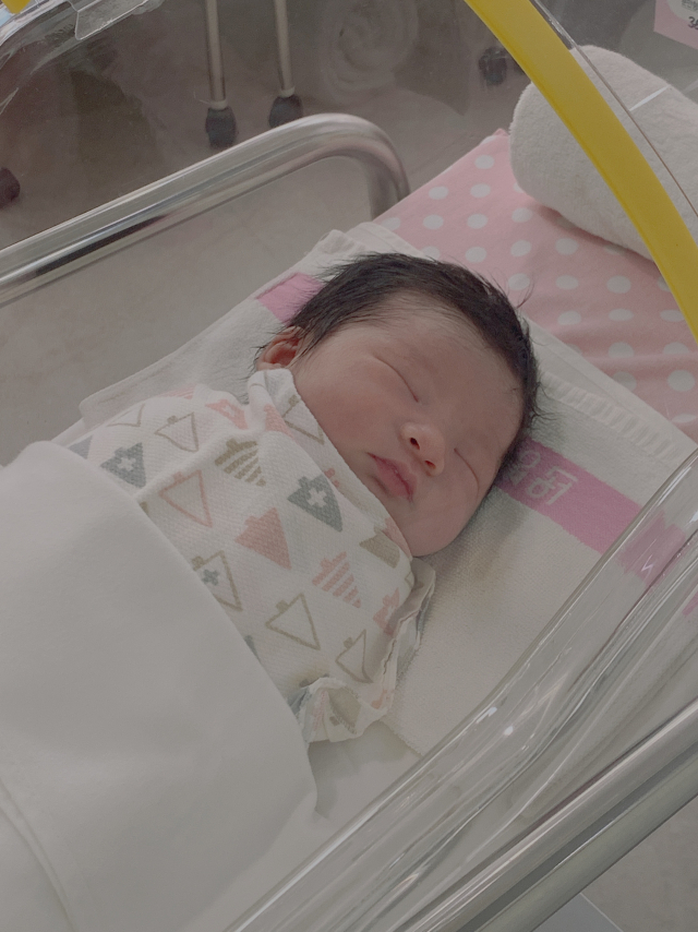 김가영(29)·정연탁(29) 부부 첫째 딸 도담이(3.5㎏) 7월 3일 출생