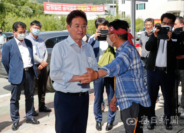 21일 군위군 군위읍에 마련된 