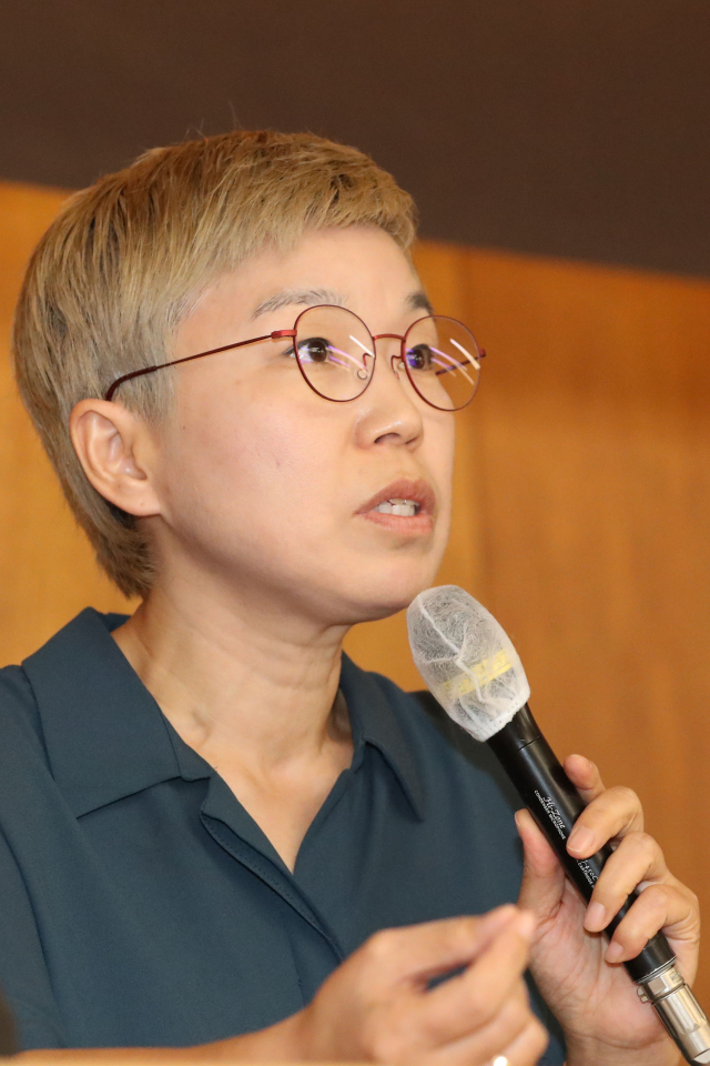 22일 오전 서울 중구 한 기자회견장에서 열린 