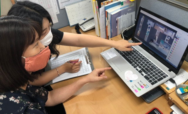 대구 구암고등학교가 온라인으로 자율학습을 돕는 