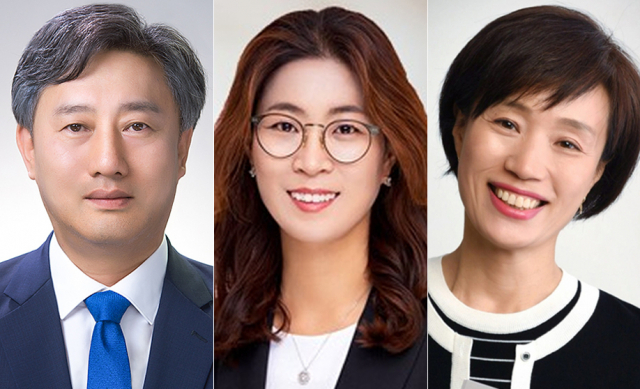 (왼쪽부터)김대진 달서병지역위원장, 이진련 시의원, 정종숙 시당 여성위원장