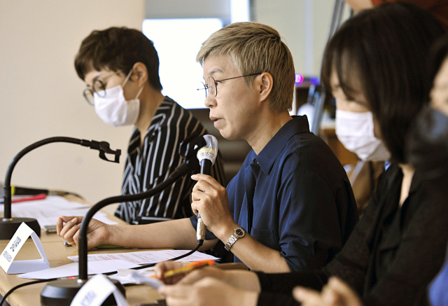 지난 7월 22일 오전 서울 중구 한 기자회견장에서 열린
