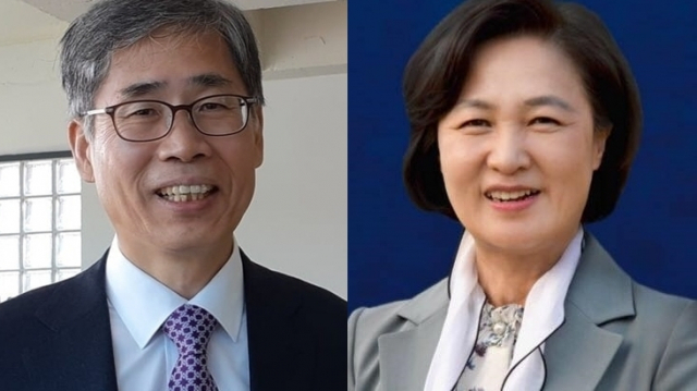 신평 변호사, 추미애 법무부 장관. 신 변호사 및 추 장관 페이스북
