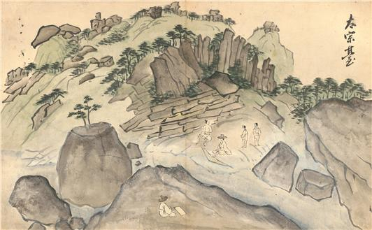 종이에 수묵담채, 32.8×53.4㎝, 국립중앙박물관 소장