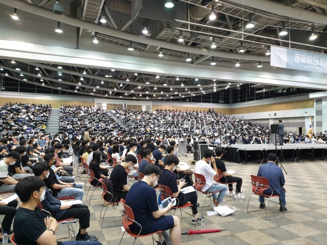 대구경북 전공의 850여 명이 7일 대구 엑스포에서 