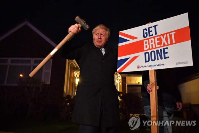 12월 조기총선에서 압승한 보리스 존슨 영국 총리 [AP=연합뉴스]
