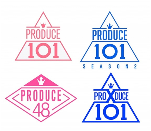 프로듀스 101 시리즈 4개 시즌의 로고. Mnet 제공